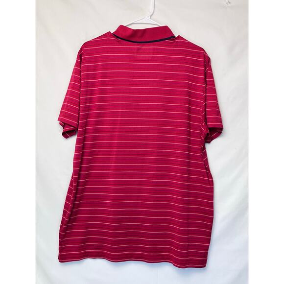 Lacoste Sport Men's Red Striped 3-Button Polo Vacation Pullover - Size XL - Picture 2 of 7